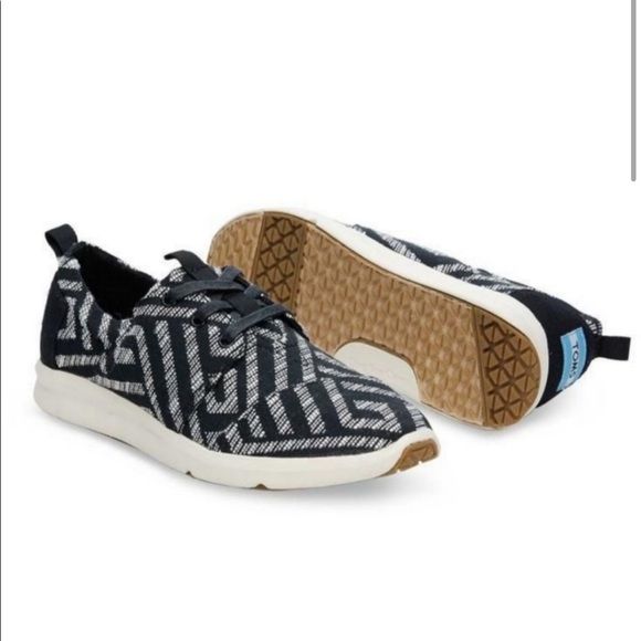 Toms Shoes - Toms Del Rey Sneaker Tribal Woven in Black